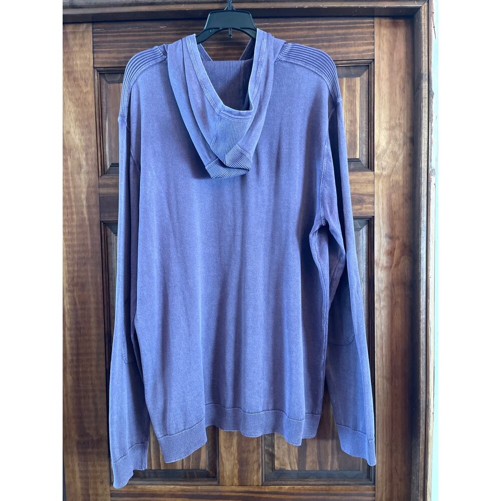 John Varvatos Men's Canton Long Sleeve Mercerized Cotton Pullover Hoodie. XL - Picture 4 of 4